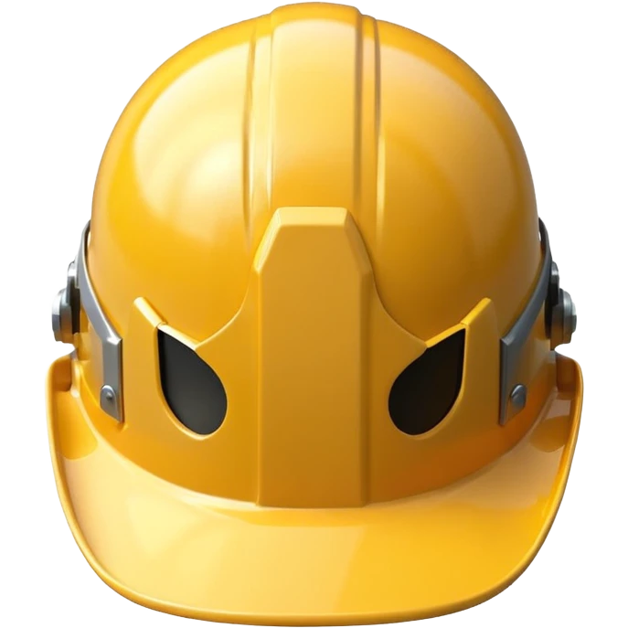construction helmet, simple, clear emoji