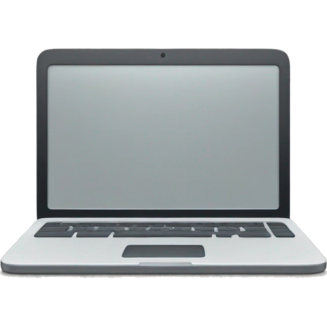 laptop with horizontal strokes on the screen emoji
