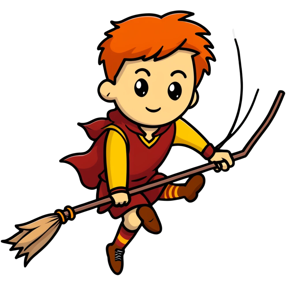 Quidditch player on broomstick emoji