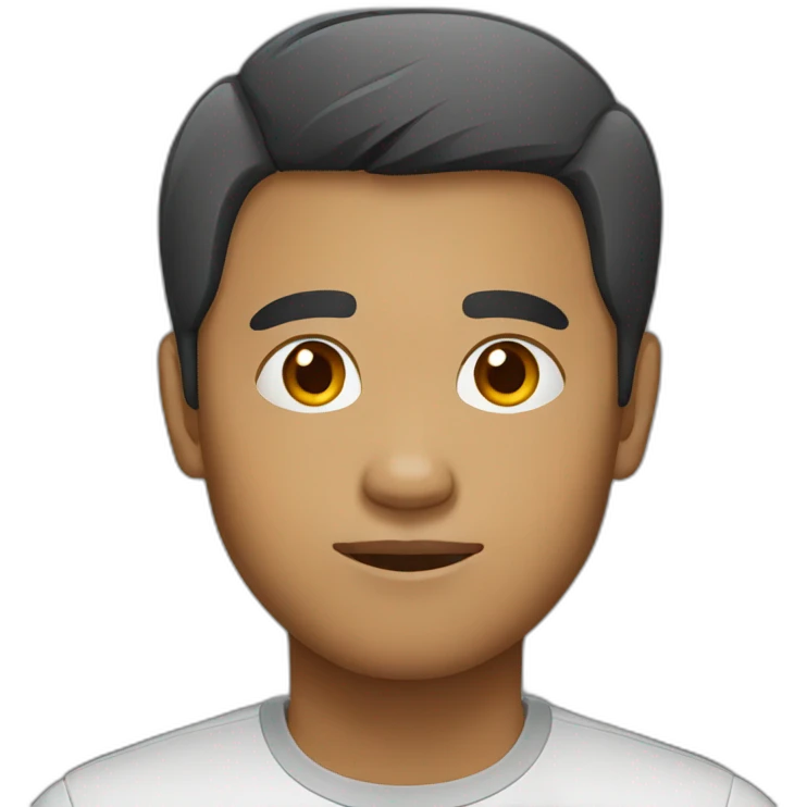 indonesian man short hair emoji
