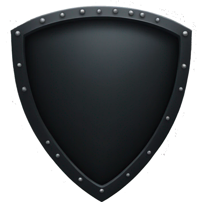 black shield fully black emoji
