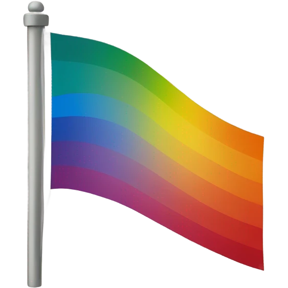 Flag of gay cool emoji
