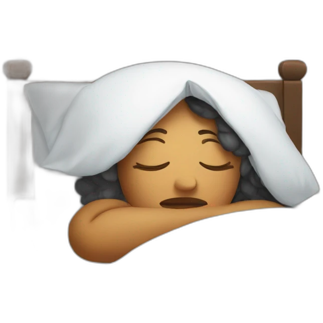 Tired Lady in Bed emoji