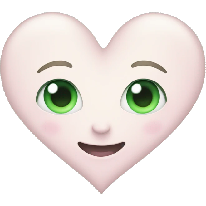 pastel green heart emoji