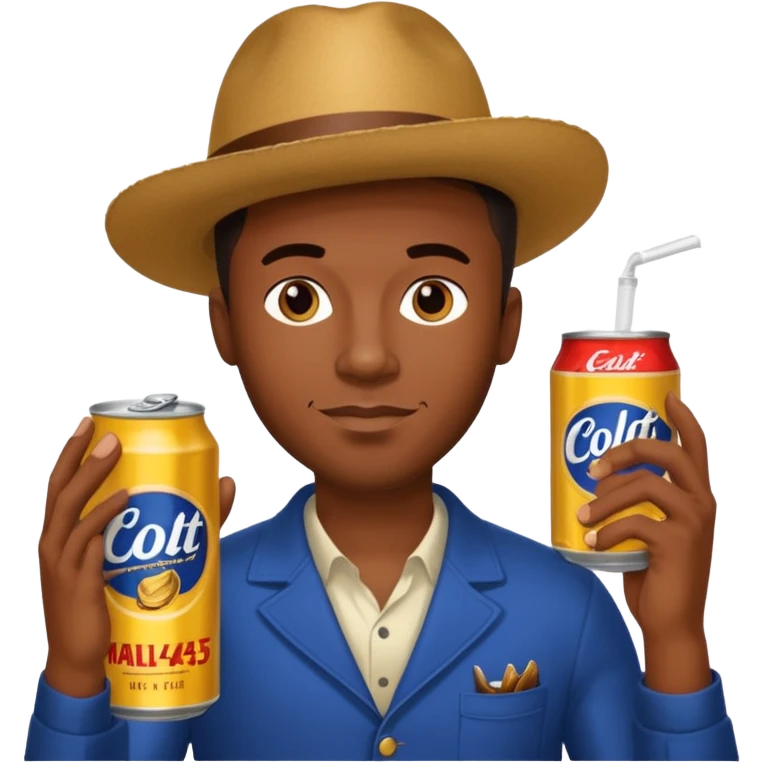 Black guy colt 45 malt liquor emoji