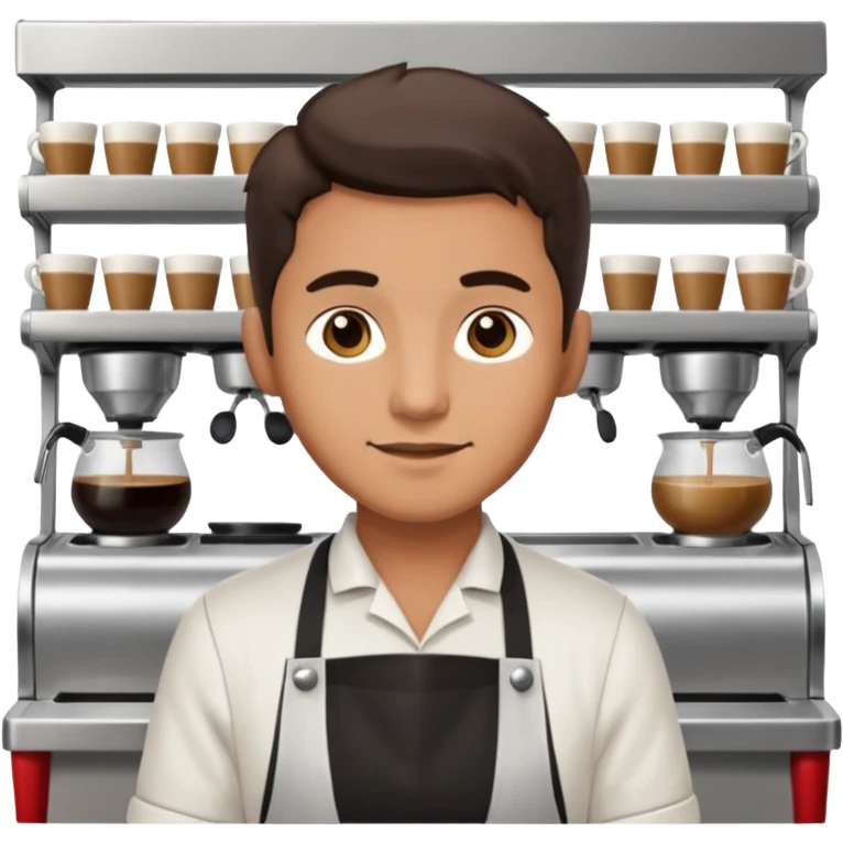 man Café Barista emoji