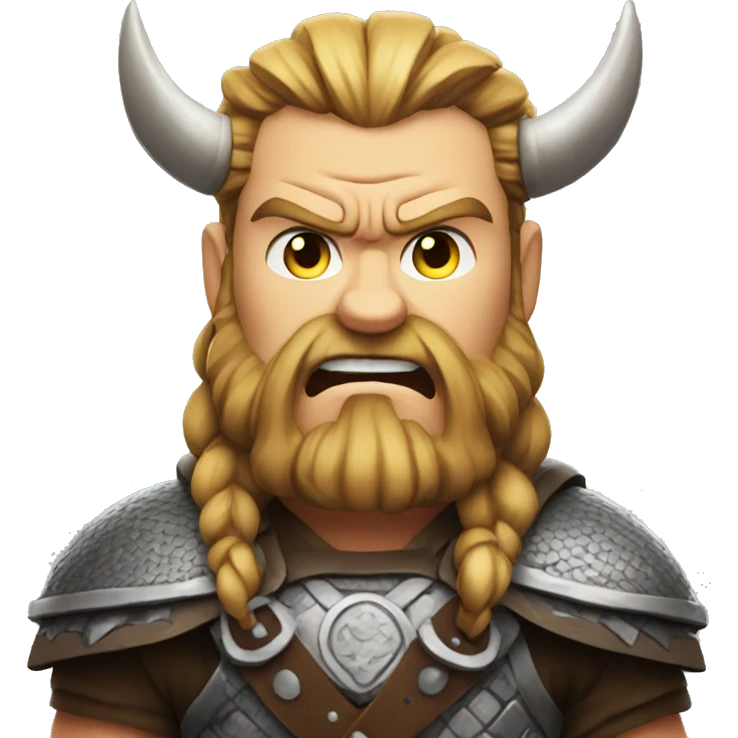 angry viking no horns emoji