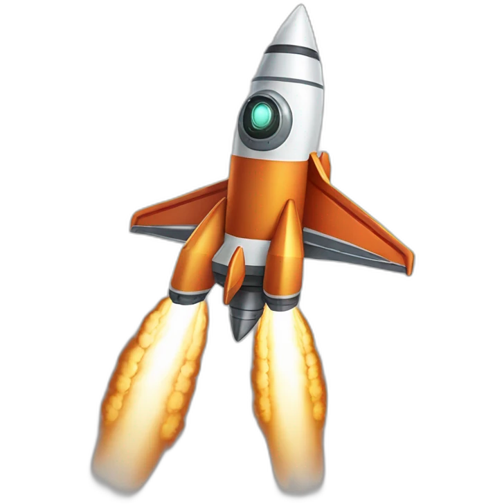 rocket with starfire boost emoji