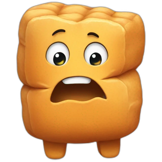 Nugget with arms who cry emoji