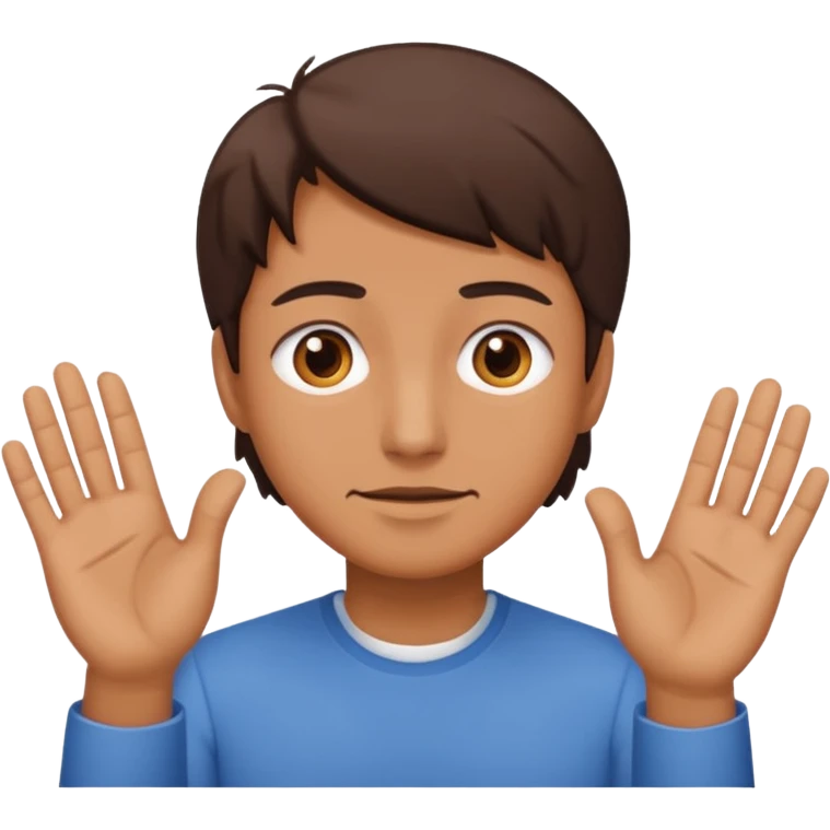 A face squinted eyes and hands out to the side so it’s doing the gen z “I’m talkin bout innit” emoji