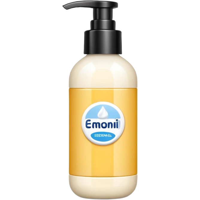 Realistic cleaning essentials with cream color emoji