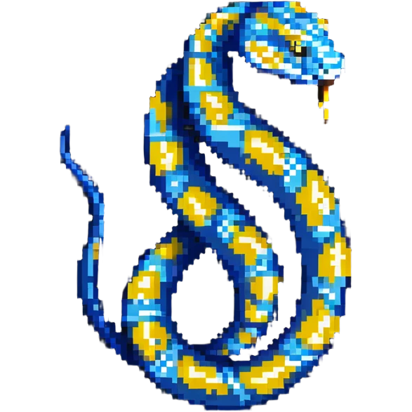 Python programming language logo with blue and yellow colors and a snake symbol emoji