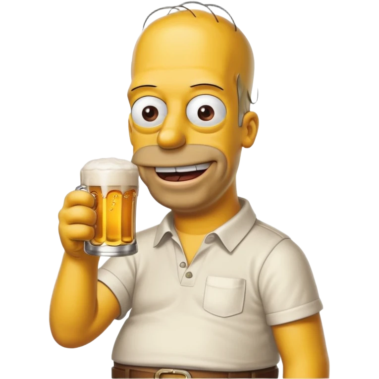 Homero simpsons con una cerveza  emoji