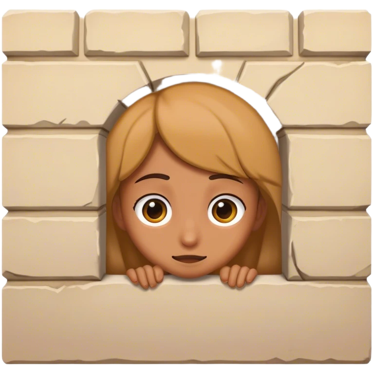 Peeking over wall emoji