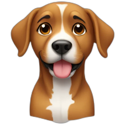 Dog love emoji