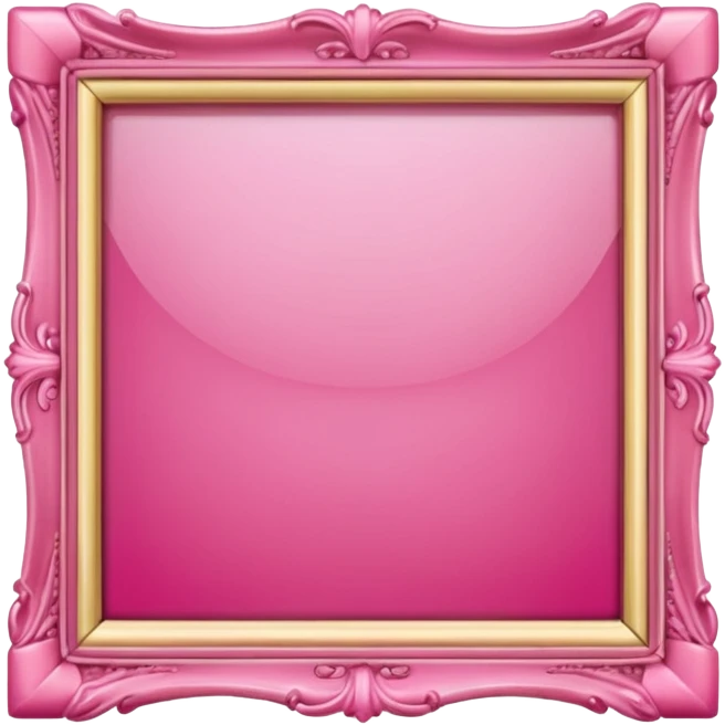 cute pink frame for pictures emoji