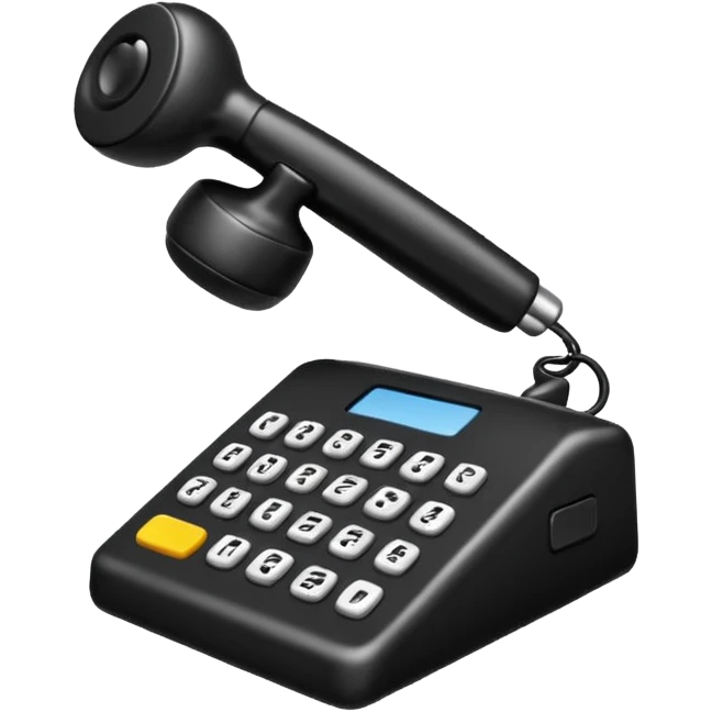 telefono con fondo negro que diga "llamada entrante" emoji