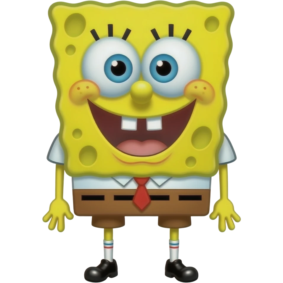 Quiero que con emojis trates de recrear a bob esponja emoji