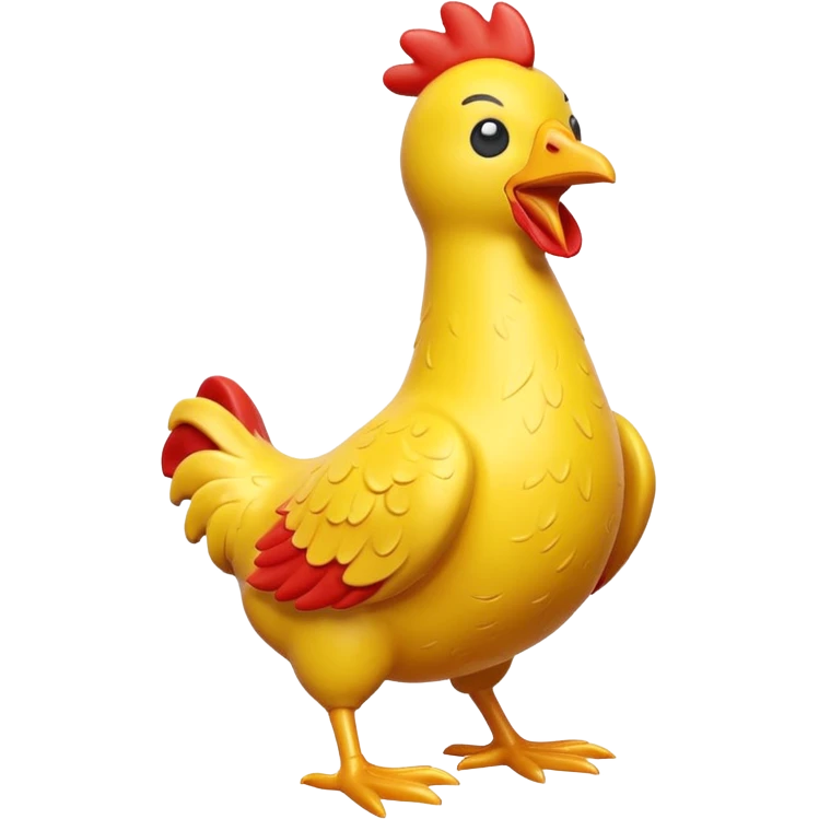 rubber chicken toy in a playful pose emoji