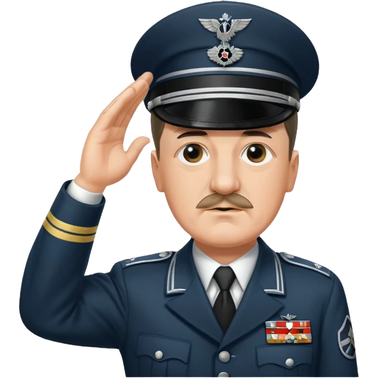 Adolf Hitler saluting  emoji