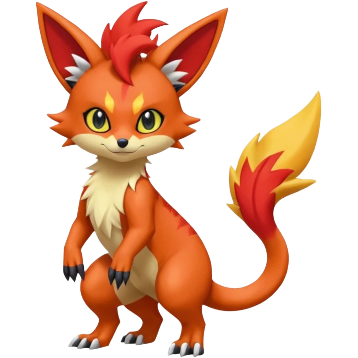 Torracat-Amaura-
Salandit-Fennekin-Fakémon-Digimon-fusion (full body) emoji