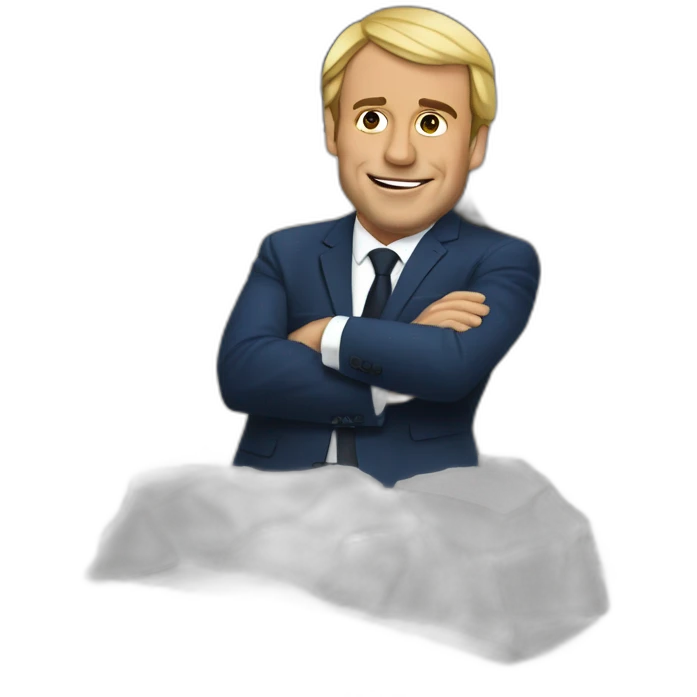Emanuel-macron-on the rock emoji