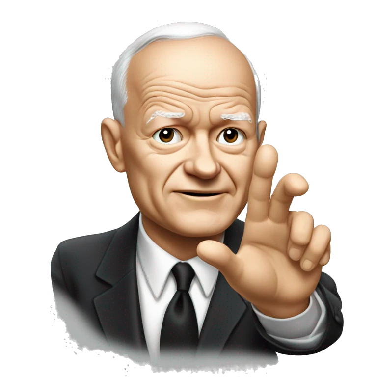 eisenhower photorealistic Gesturing no emoji