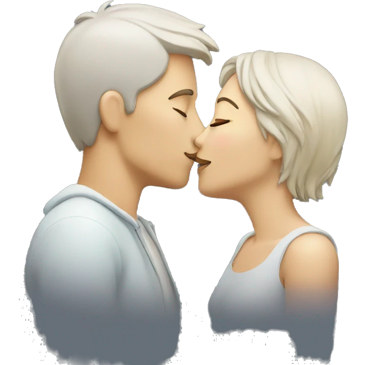 Couple kiss emoji