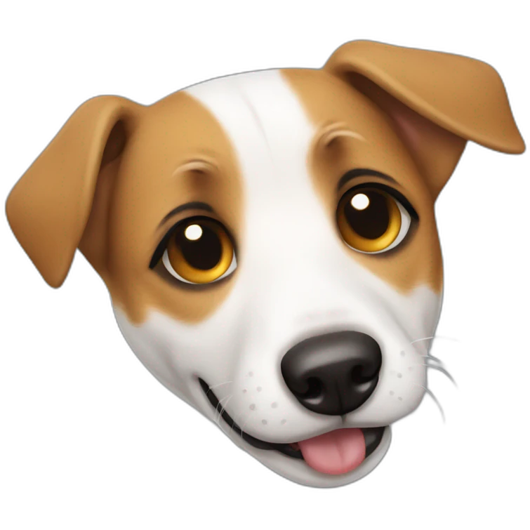 Jack Russell Dog crying emoji