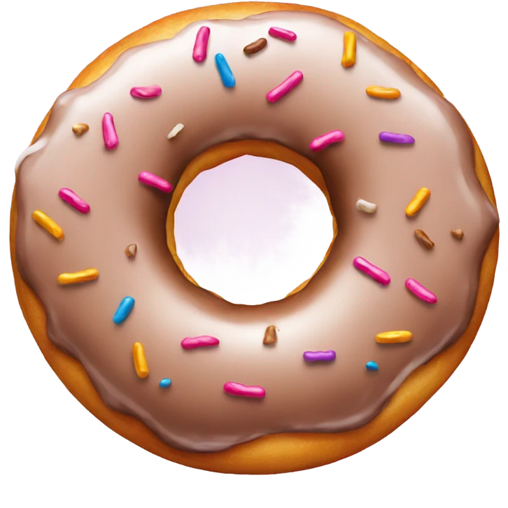 Donut with attitude emoji