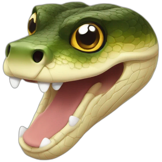 cute snake head emoji