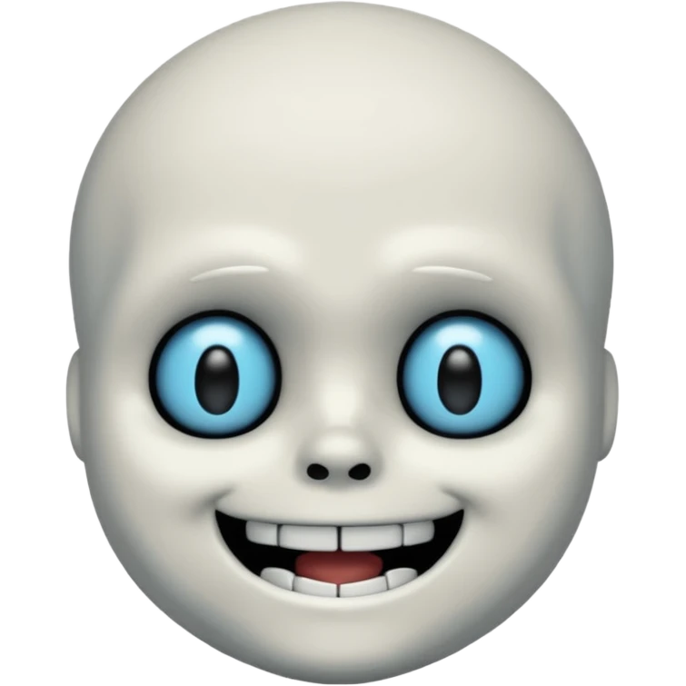 Sans from Undertale, just the face, winking emoji