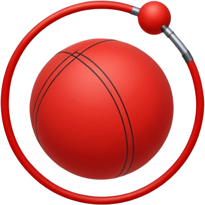 Pull-ball with MB written in the circle in on it emoji