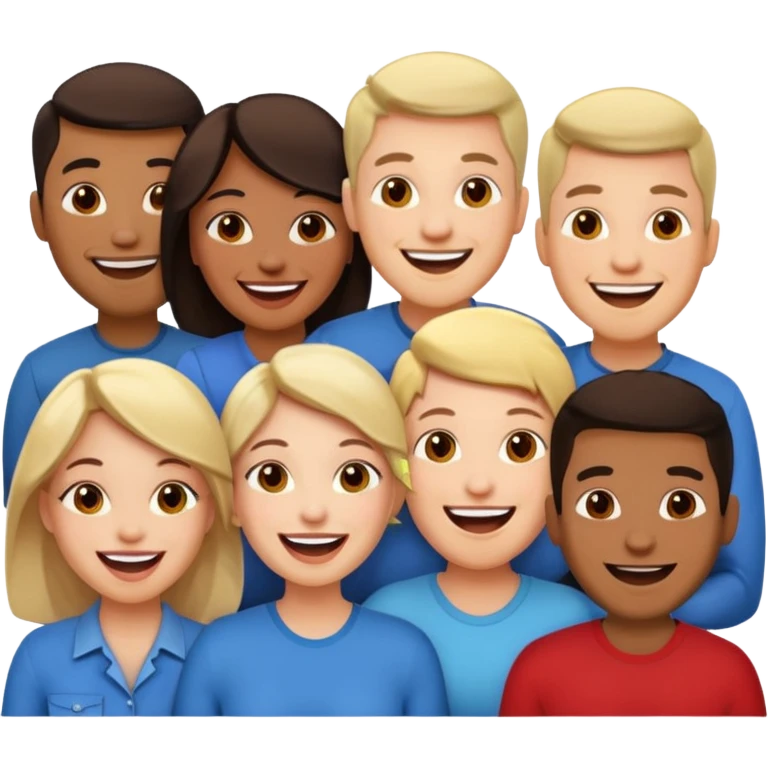 6 people, 4 men and 2 women emoji