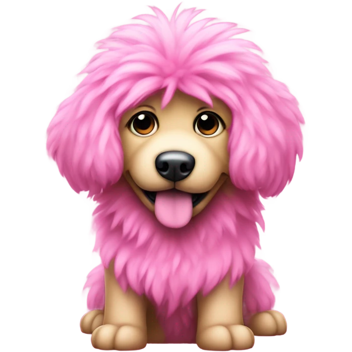 Dog pink  emoji