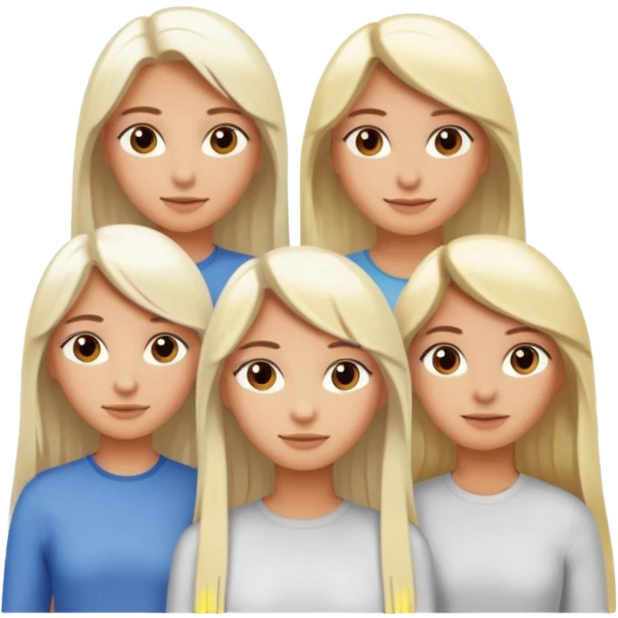 hufflepuff-house-student-friend-group girl-tanned-skin and super-long straight light platinum blonde hair-brown eyes emoji
