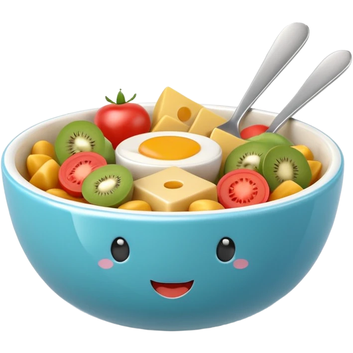 3D symbolizing loyal customer, trust and commitment, food theme, cute and modern, soft lighting, glossy, isolated, no background
 emoji