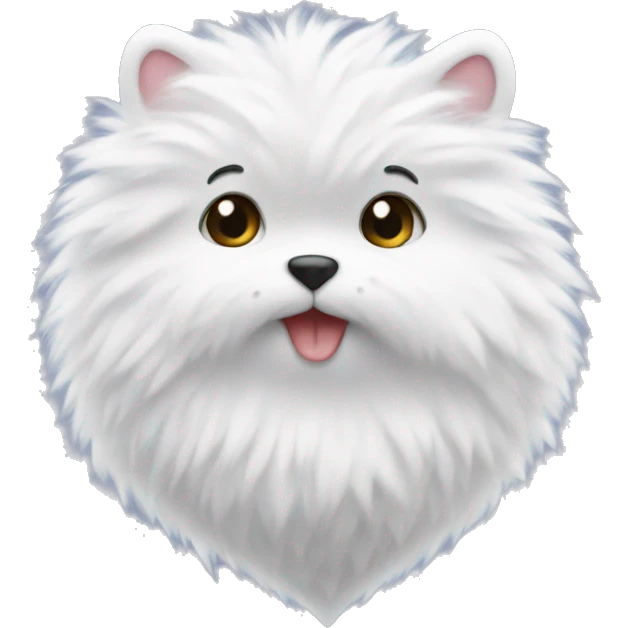 white fluffy heart emoji