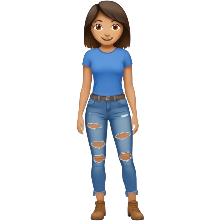 use the 2nd image and remove the pockets on the knee part emoji