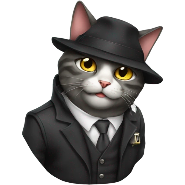 Gangster cat emoji