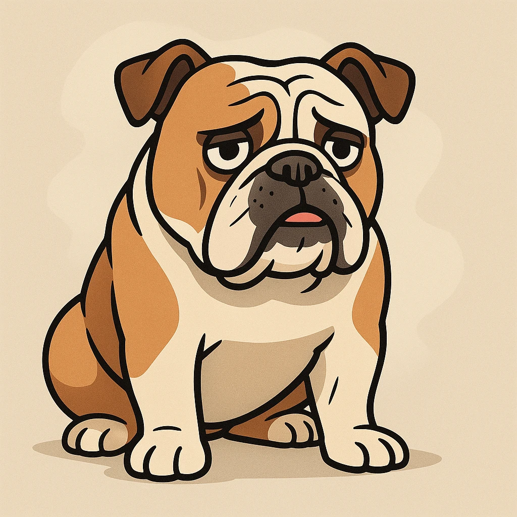 English bulldog  emoji