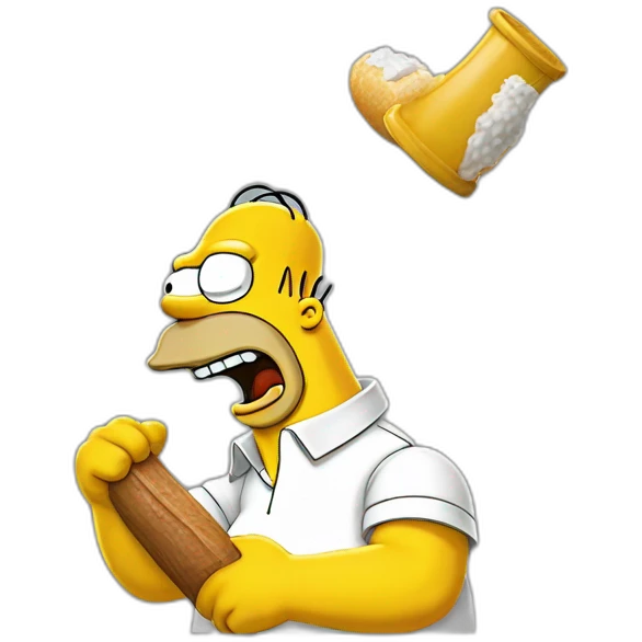 Homer Simpson qui boit emoji