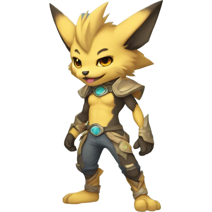 a anthro chibi-style rock-type-ground-type Fakémon-hybrid full body emoji