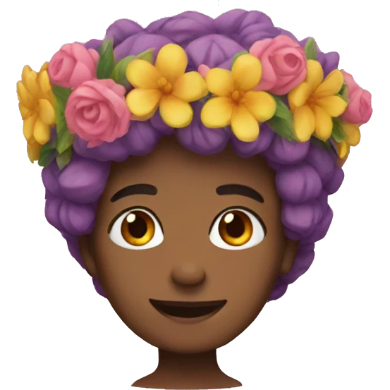 flower crown emoji