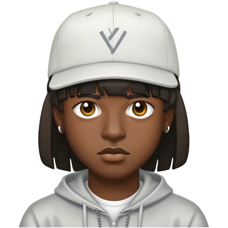 un rapper con la frangia emoji