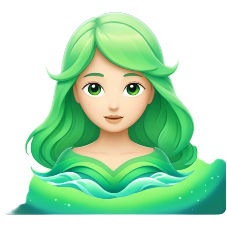 Green Aurora emoji