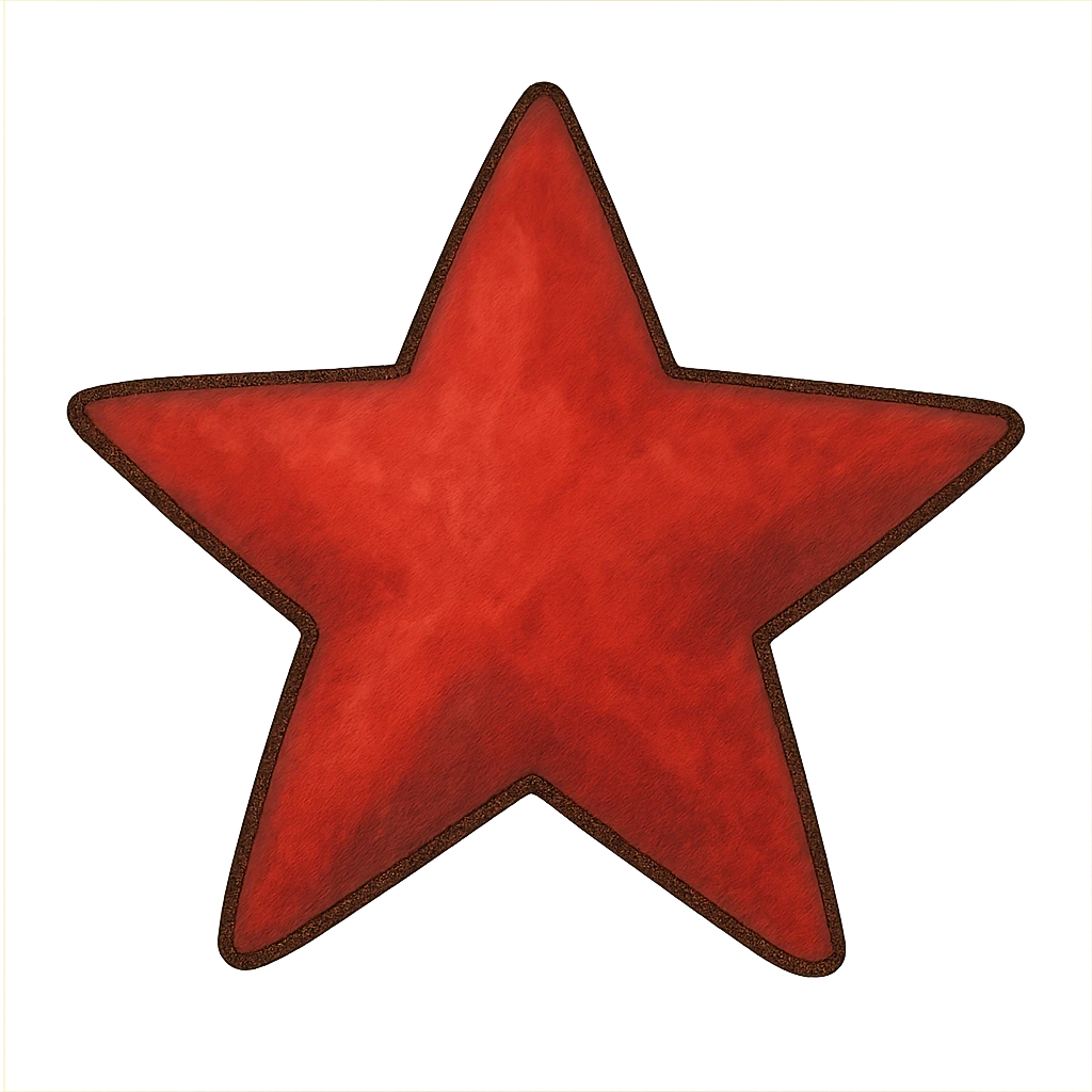 red star in ghibli style emoji