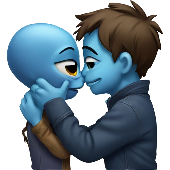 Stich kissing his girlfriend  emoji