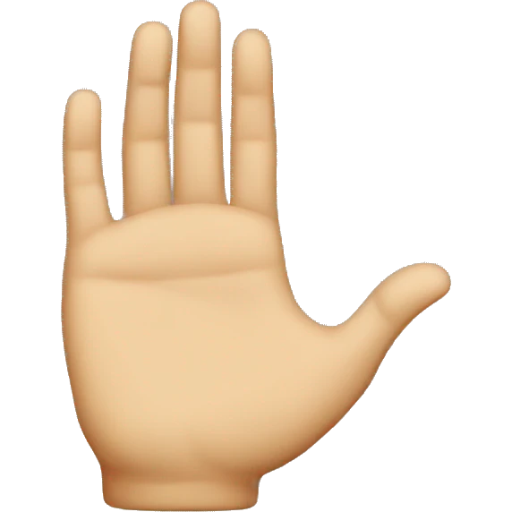 U shape hand emoji
