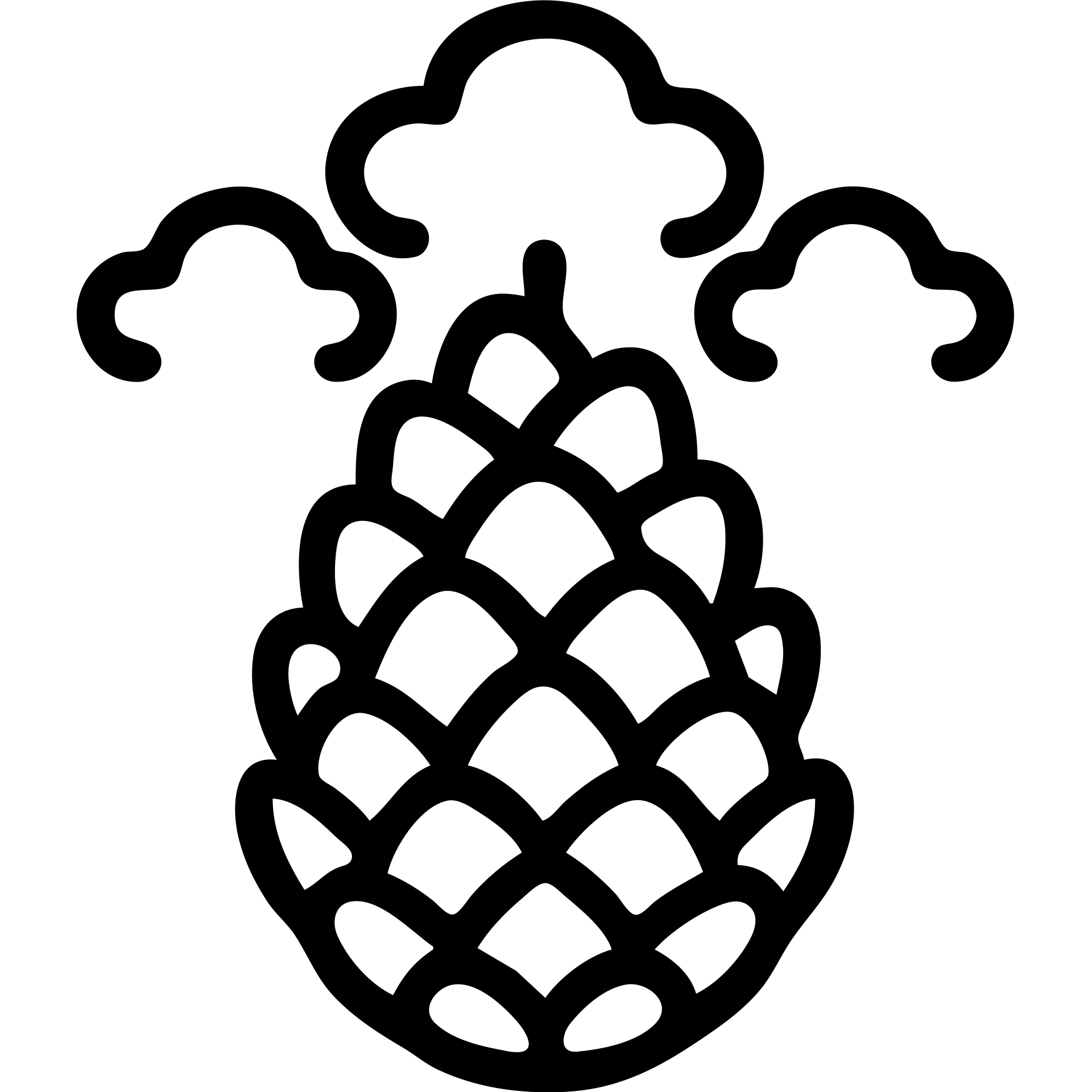 шишка с семечками облаками emoji